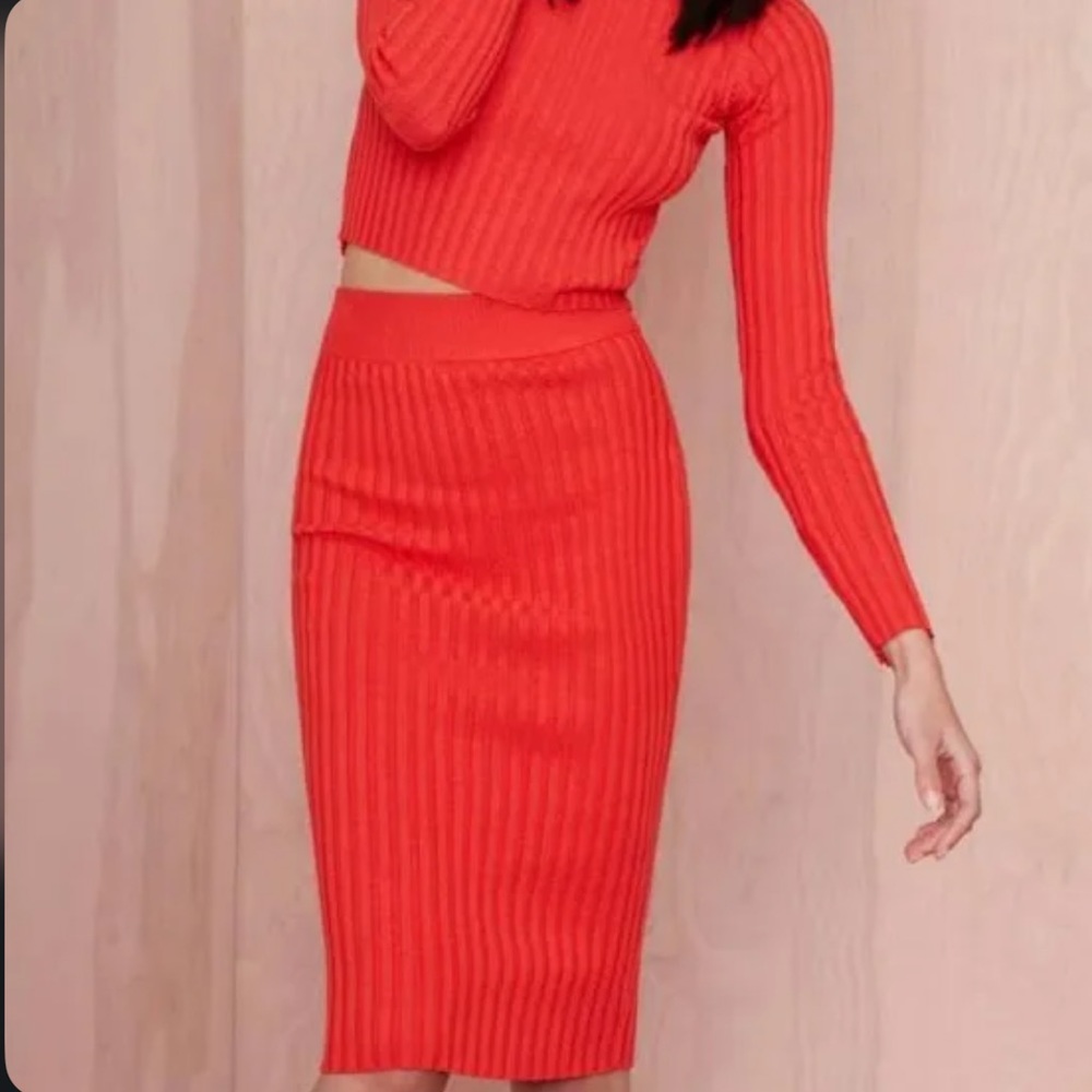 For love and lemons knit top and matching skirt
